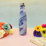 Load image into Gallery viewer, Marble Print Steel Water Bottle  500ML
