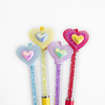 Load image into Gallery viewer, Diamond Heart Twisting Ballpoint Pen Set (2pcs)
