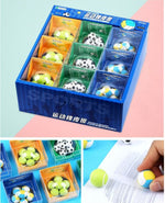 Load image into Gallery viewer, 6-Pieces Sports Ball Eraser Set
