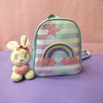 Load image into Gallery viewer, Colourful Rainbow Theme Mini Backpack. - TinyBo
