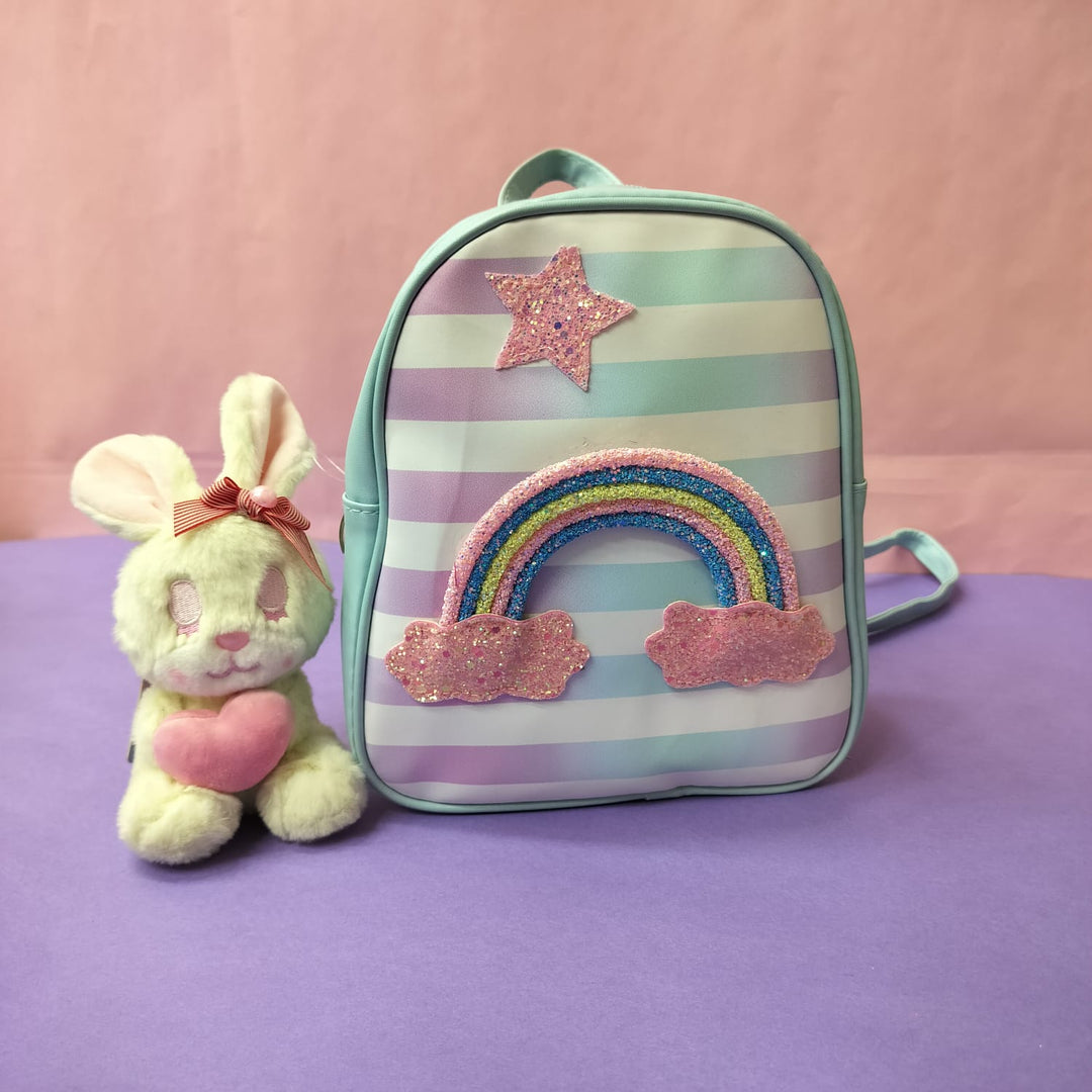 Colourful Rainbow Theme Mini Backpack.