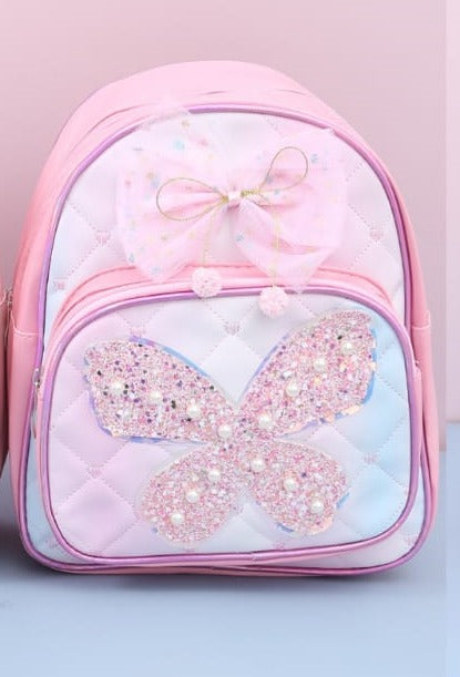 Printed Butterfly Theme Mini Backpack.