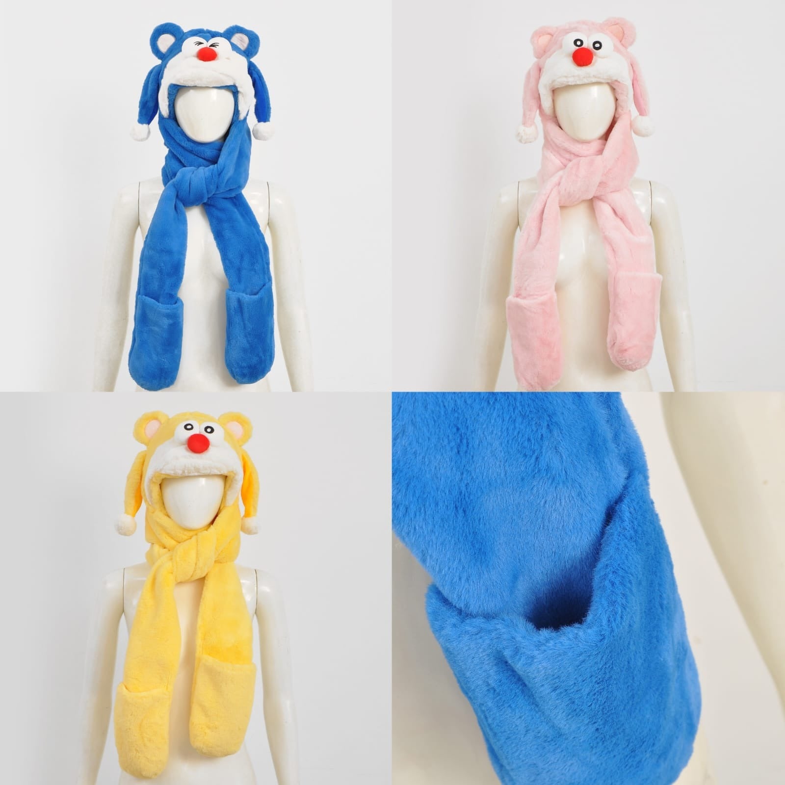 Doraemon Character Gloves Scarf. - TinyBo