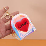 Load image into Gallery viewer, Heart In London Theme 2 In 1 Coin Pouch And Keychain. - TinyBo
