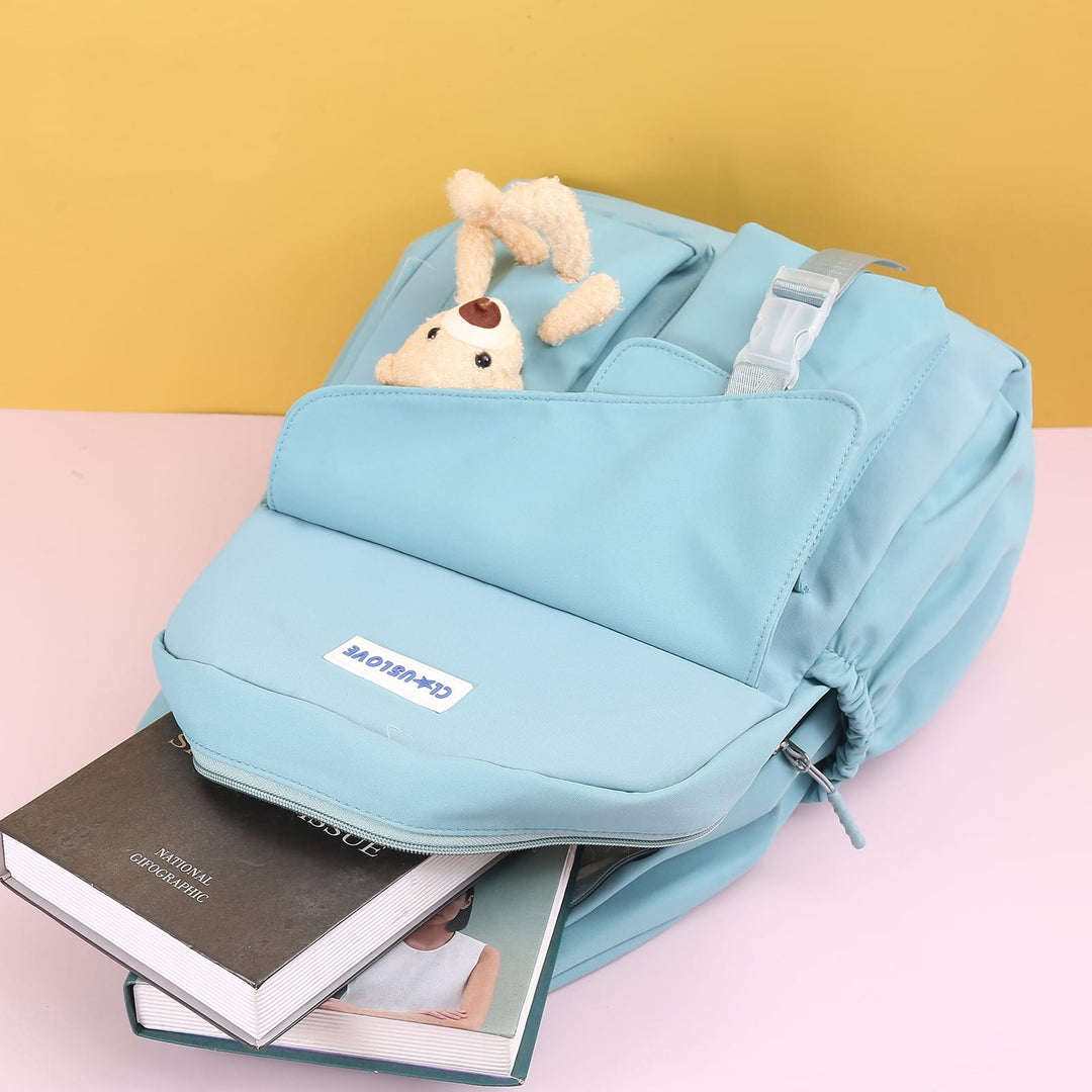 Stylish Teddy Backpack .