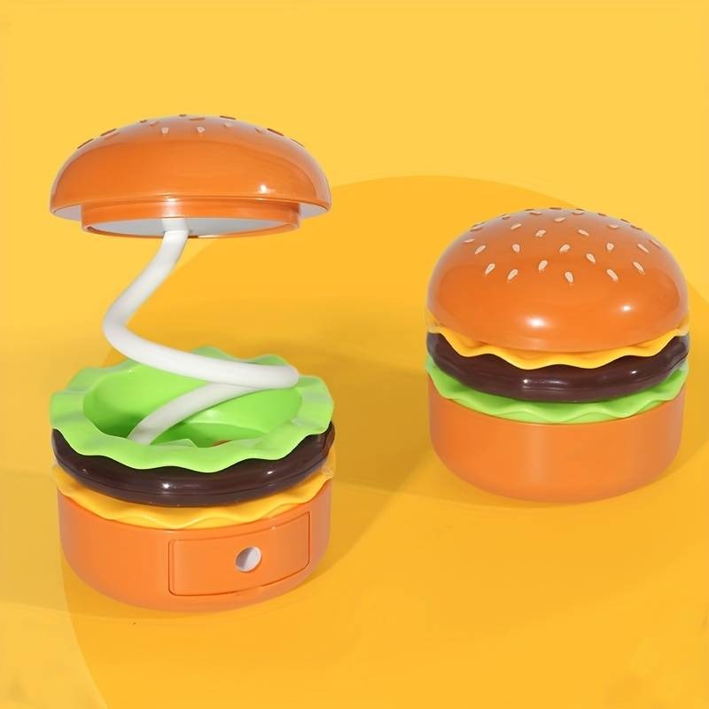 Burger shaped lamp.