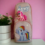 Load image into Gallery viewer, My Pony-Themed Pencil Pouch with Keychain
