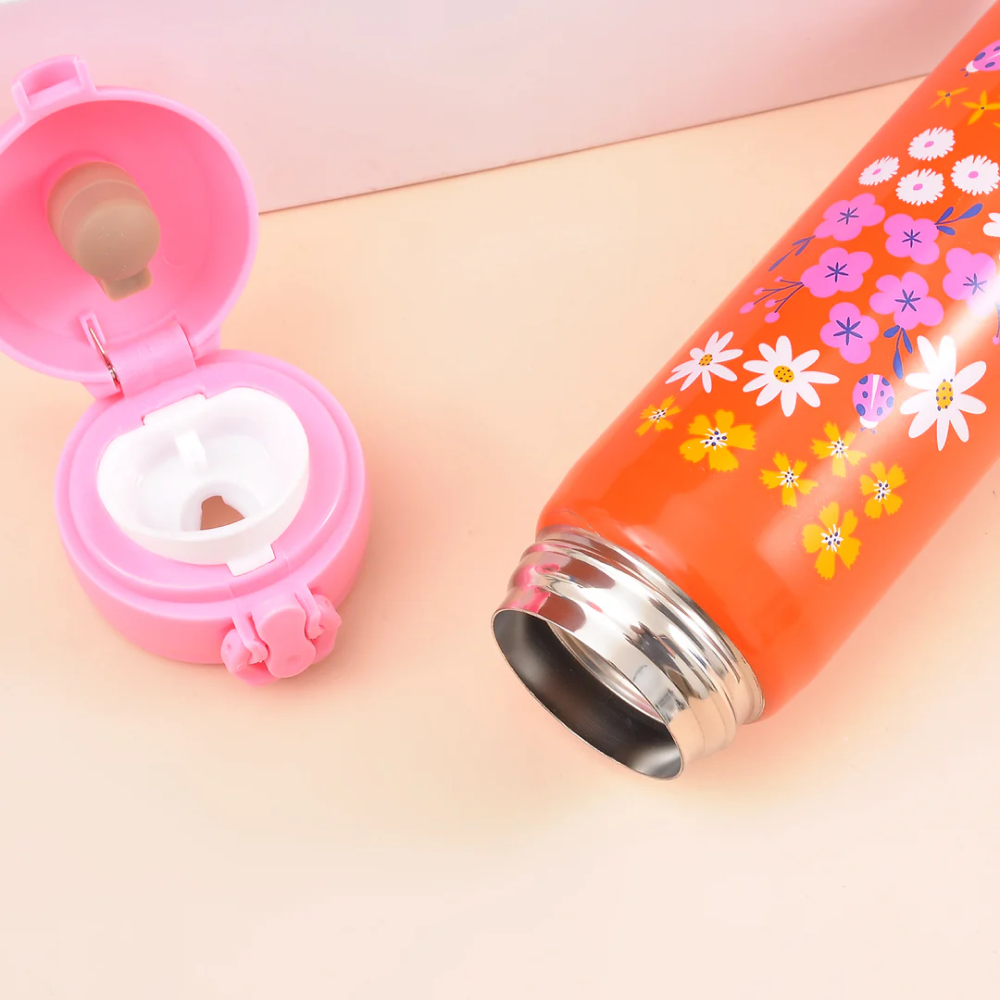 Floral Stainless Steel Water Bottle(500mL)