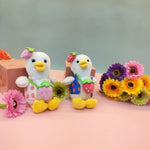 Load image into Gallery viewer, Traveling Duckling Plush Keychain. - TinyBo
