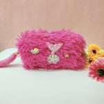 Load image into Gallery viewer, Soft Cotton  And  Furr Pouch.
