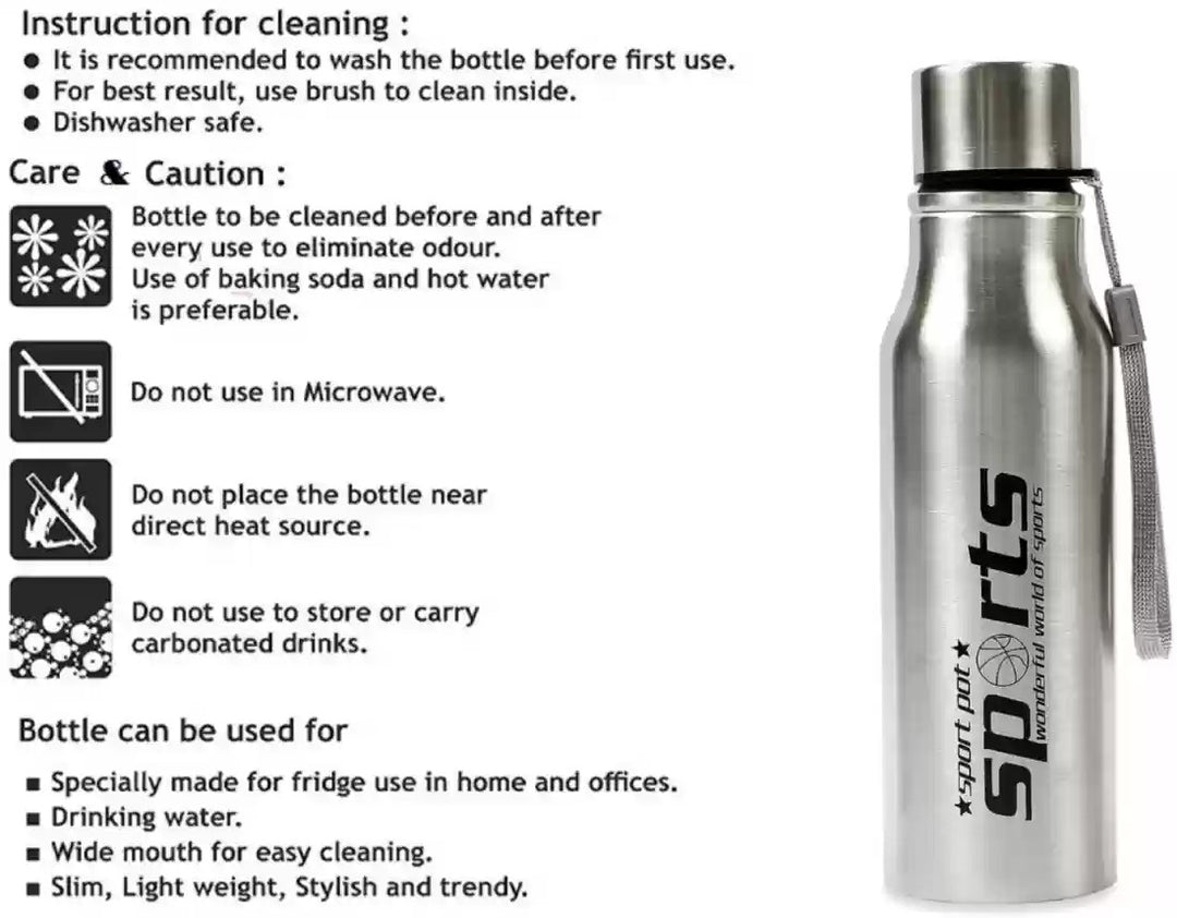 Steel Material Water Bottle 500ML. - TinyBo