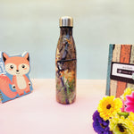 Load image into Gallery viewer, Leaf Print Steel Water Bottle.(500mL)
