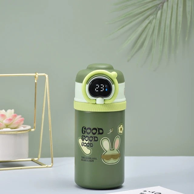 Portable Double Wall Stainless Steel Temperature Sipper Bottle.(550mL) - TinyBo