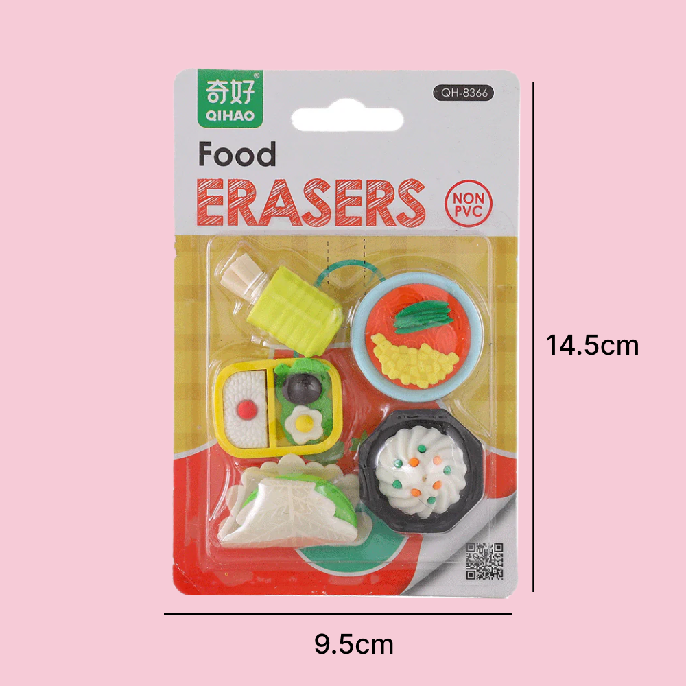 Sushi's Theme Eraser Set. - TinyBo