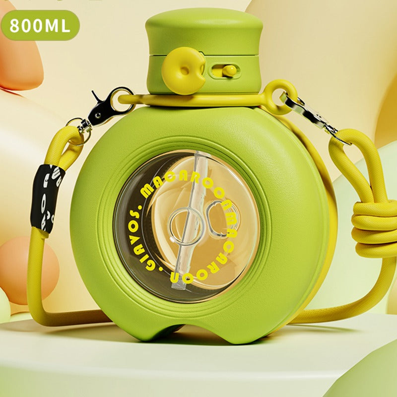 Round Lock Cap Water Bottle 800ML - TinyBo