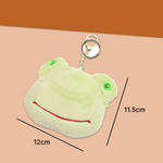 Load image into Gallery viewer, Froggy Plush 2 In 1 Keychain &amp; Pouch  For Kids.
