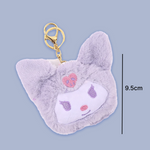 Load image into Gallery viewer, Kuromi Plush 2-In-1 Keychain &amp; Coin Pouch
