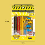 Load image into Gallery viewer, Little Tree Construction Truck Theme Pencil And Eraser Combo Set 13Pcs
