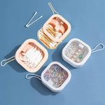 Load image into Gallery viewer, Mini storage boxes filled with cotton swabs, jewelry, and rubber bands
