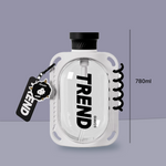 Load image into Gallery viewer, Transparent Capsule Spiral Sipper Water Bottle 780ML
