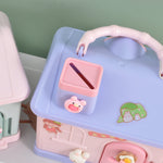 Load image into Gallery viewer, Decorative house piggy bank for children, lockable and easy to carry for saving coins
