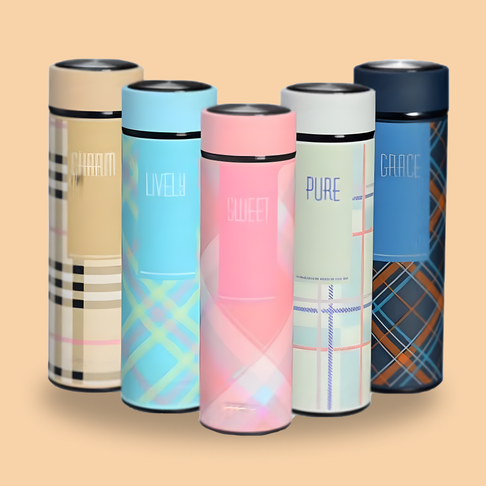 Stylish And Charming Printed Temperature Water-Bottle.(500ML)