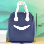 Load image into Gallery viewer, Stylish and elegant smiley lunch bag .
