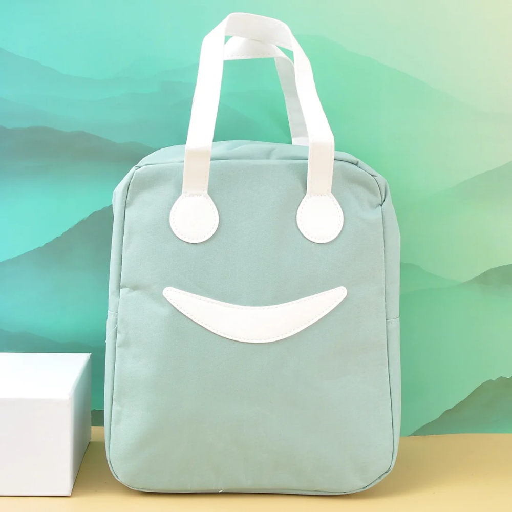 Stylish and elegant smiley lunch bag . - TinyBo