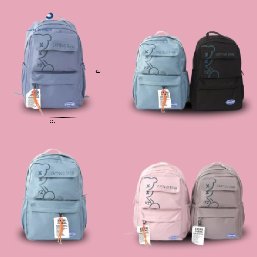 Stylish Bear Fancy Backpack . - TinyBo