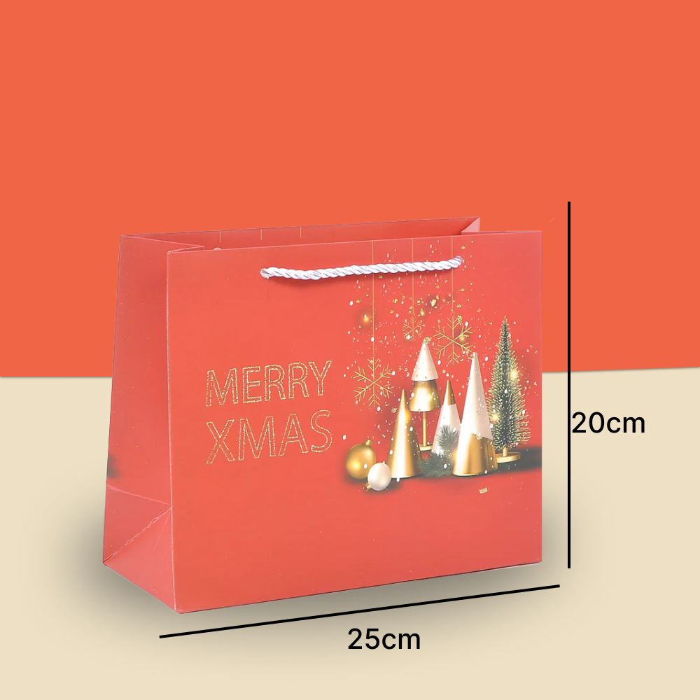 Stylish merry charismas paper-bag .