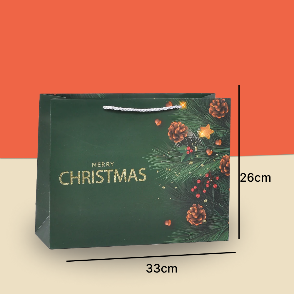 Stylish merry charismas paper-bag .