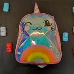 Load image into Gallery viewer, Unicorn Theme Mini Holographic Material Backpack. - TinyBo
