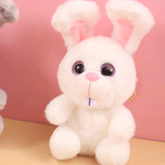 Load image into Gallery viewer, Fluffy Rabbit Plush Doll Keychain.
