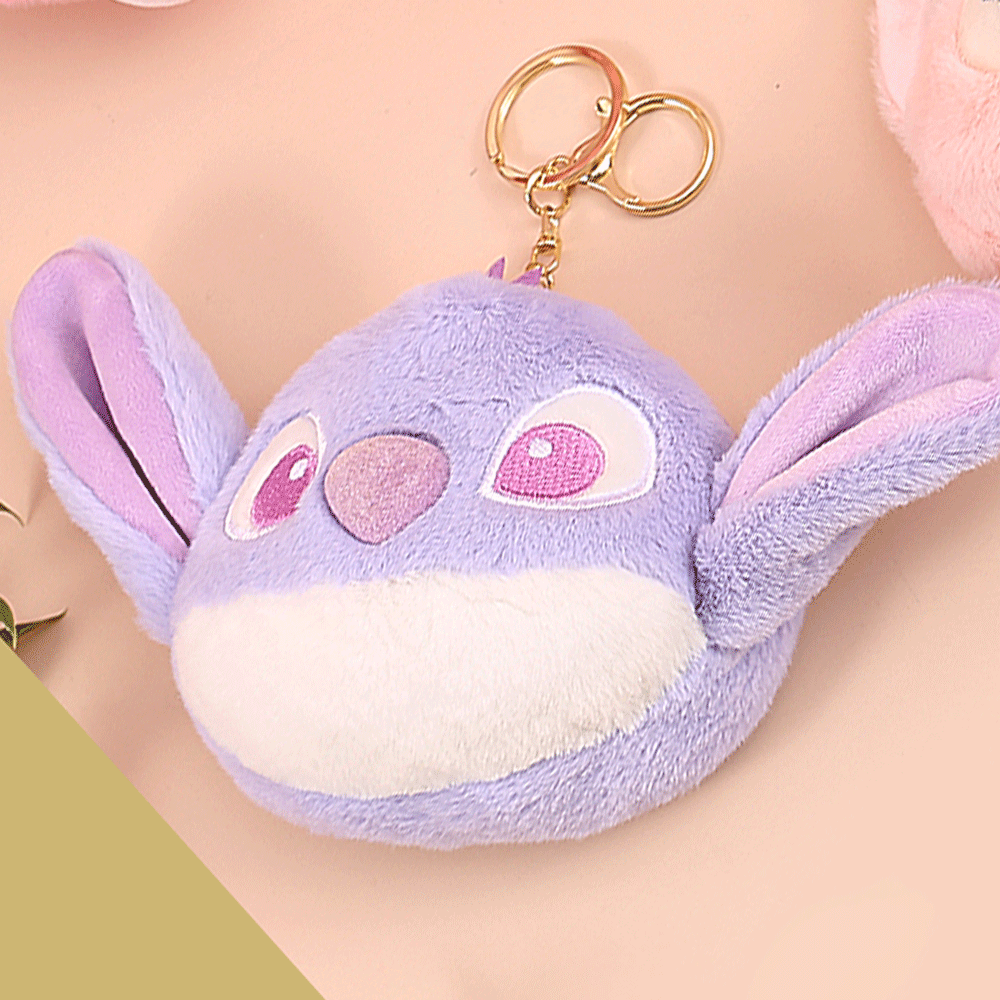 Stitch Plush 2 In 1 Keychain & Pouch. - TinyBo