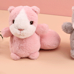 Load image into Gallery viewer, Sweet little squirrel plush keychain
