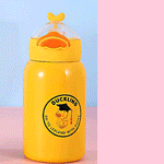 Load image into Gallery viewer, Premium quality cute duckling kids sipper bottle.(400mL) - TinyBo
